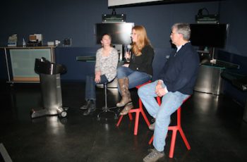 What a waste In the above photo (from left to right), Katherine Carscallen of Commercial Fishermen for Bristol Bay, Lucy Van Hook of Maine Coast Fishermen's Association and Sam Hayward, chef/owner of Fore Street restaurant in Portland, Maine, discuss the film "Red Gold" at the Gulf of Maine Research Institute. Melissa Wood photo.