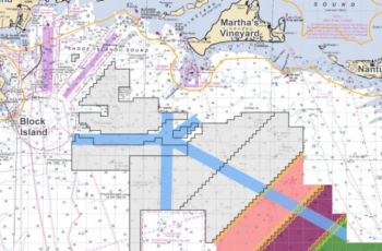 Ørsted hires Coast Guard waterways chief Proposed vessel transit corridors (light blue) lanes through offshore wind energy areas off Massachusetts will be part of a draft Coast Guard plan expected in late 2019. Coast Guard image.