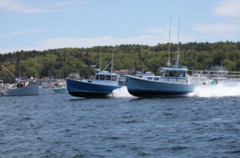 Wild Wild West dominates high-test lobster boat races Boothbay Harbor racing finish