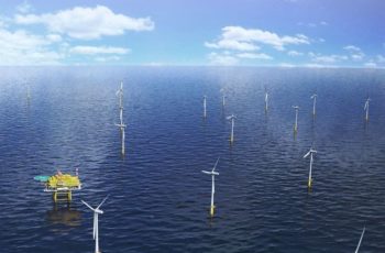 German utility sets sights on New York Bight offshore wind The German utility EnBW is looking to bid on the next round of wind energy leases in the New York Bight. the company is currently building the 610 MW Hohe See and Albatros project in the North Sea. EnBW rendering.