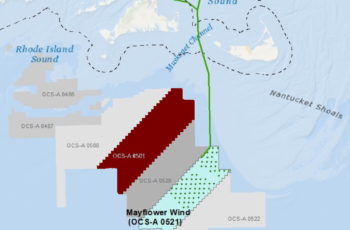 Mayflower Wind wins second Massachusetts bid for wind power Mayflower Wind proposes to develop 804 megawatts of wind energy starting about 20 miles southwest of Nantucket. Mayflower Wind image.