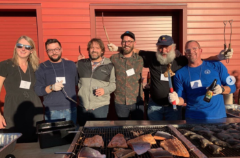 Local Catch Network expands with Oregon event Sitka Salmon Shares grilling was on the menu during Day 2 of the Local Seafood Summit in Portland, Ore. Sitka Salmon Shares photo.