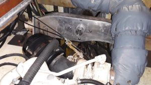 Grutter bought his 38kW electric motor from Green Shed Conversions in Florida for $4,150. The motor delivers 200 foot-pounds of torque instantly. Fabian Grutter photo.
